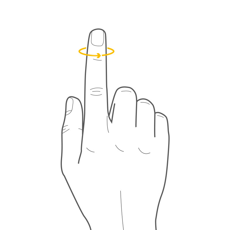 Plastic Mallet Finger Circumferential Measurement Image