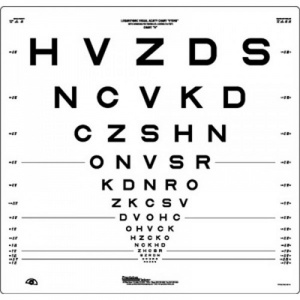 Precision Vision 4-Metre ETDRS LogMAR Eye-Test (Chart R Original)