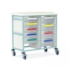 Bristol Maid Mid-Level Two-Column Caretray Trolley (5 Shallow, 4 Deep Trays)