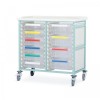 Bristol Maid Mid-Level Two-Column Caretray Trolley (6 Shallow, 4 Deep Trays)