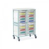 Bristol Maid Tall Two-Column Caretray Trolley (16 Shallow, 2 Deep Trays)