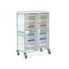 Bristol Maid Tall Two-Column Caretray Trolley (12 Deep Trays)