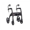 Rollz Motion 2.1 Small Matte Black Combined Rollator and Wheelchair