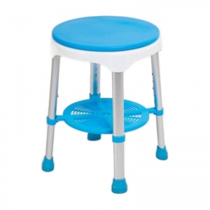 Atlantis Height-Adjustable Swivel Seat Shower Stool