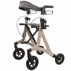 Saturn Height-Adjustable Folding Rollator (Champagne)