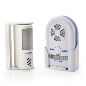 Medpage PIR Motion Sensor and Voice Alert Alarm System Bundle