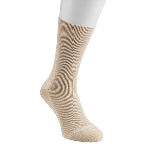 Raynauds Disease Insulating Cuffless Silver Socks (Sand)