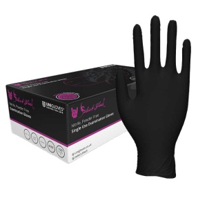 Unigloves Select Black Nitrile Tattoo Artists Gloves GT003