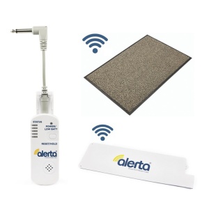 Alerta Bed and Floor Alertamat with Wall Point Receiver Fall and Wander Prevention Pack