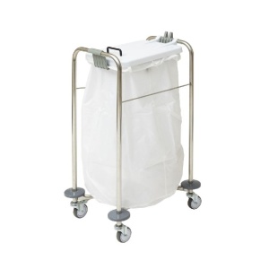 Alerta Single-Bag Laundry Trolley for Care Homes and Hospitals