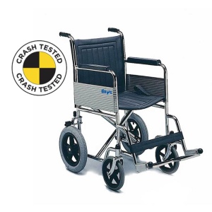 Days Chrome-Plated Attendant Propelled Crash-Tested Car Transit Wheelchair