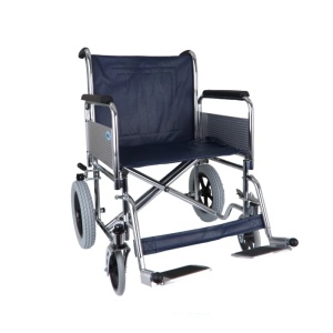 Days Heavy Duty Chrome-Plated Attendant-Propelled Transit Wheelchair (Crash-Tested)