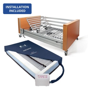 Harvest Woburn Ultimate Bariatric Profiling Bed and Alternating Air Pressure Relief Mattress Saver Pack