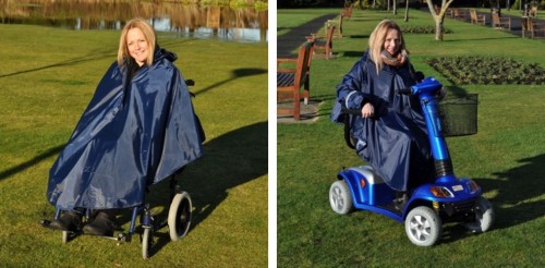 Splash Thermal Waterproof Poncho for Wheelchair Users