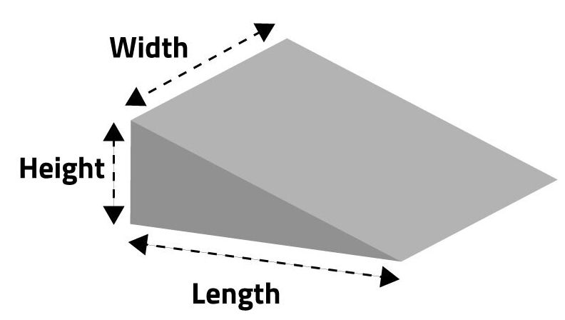 Tumble Forms 2 Wedge dimensions