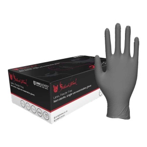 Unigloves Select Black Latex Tattoo Artists Gloves GT002