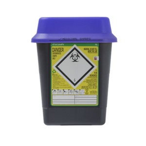 Sharpsafe 5 Litre Dual Protect Pro Blue Sharps Container (Pack of 48)