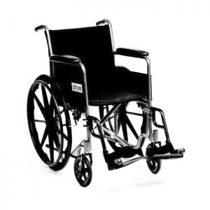 Drive Medical Silver Sport Self-Propelled Black Wheelchair