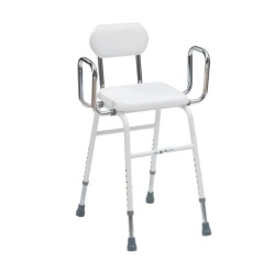 Drive Medical All-Purpose Perching Stool with Adjustable Arms