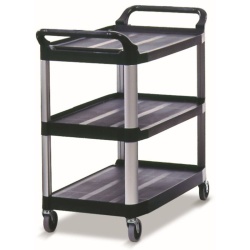 Rubbermaid X-Tra Open-Shelf Healthcare Trolley (FG409100BLA)