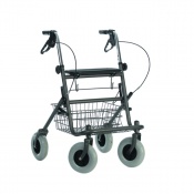 Coopers Four-Wheel Height-Adjustable Walker with Seat