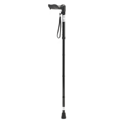 Homecraft Black Folding Lightweight Comfy-Grip Walking Stick