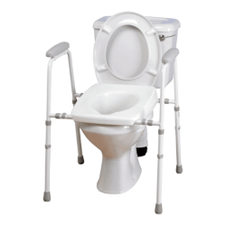 Homecraft Deluxe Adjustable Stirling Toilet Frame with Moulded Seat