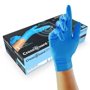 Unigloves CrossGuard GM010X Antimicrobial Disposable Nitrile Gloves (Box of 100)