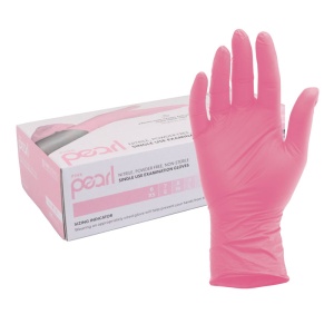 Unigloves Pink Pearl Nitrile Disposable Gloves (Box of 100)