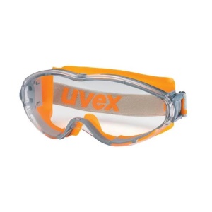 Uvex 9302245 Ultrasonic Clear Medical Safety Goggles (Orange/Grey)